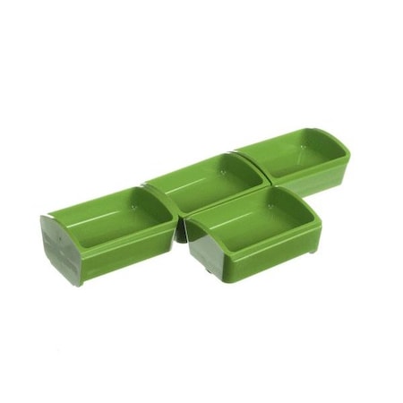 Server Portion Tray, 1.00 Fl Oz Grn, PK4 88799
